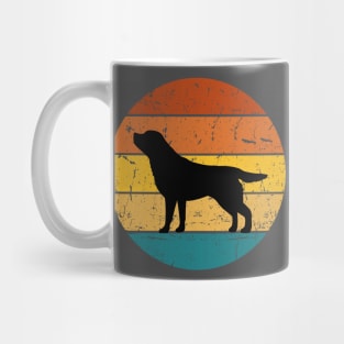 Retro Sunset Dog Mug